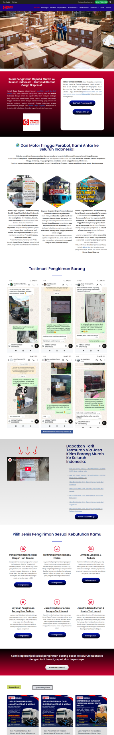 Website Ekspedisi Hemat Cargo