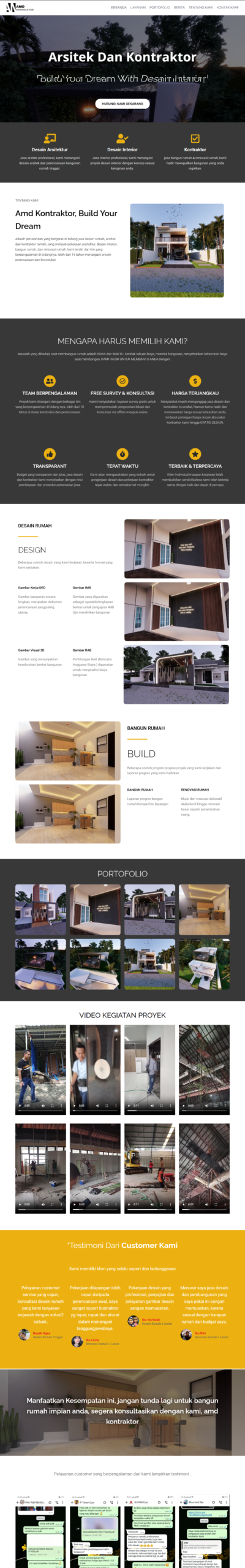 Website Perusahaan Kontraktor